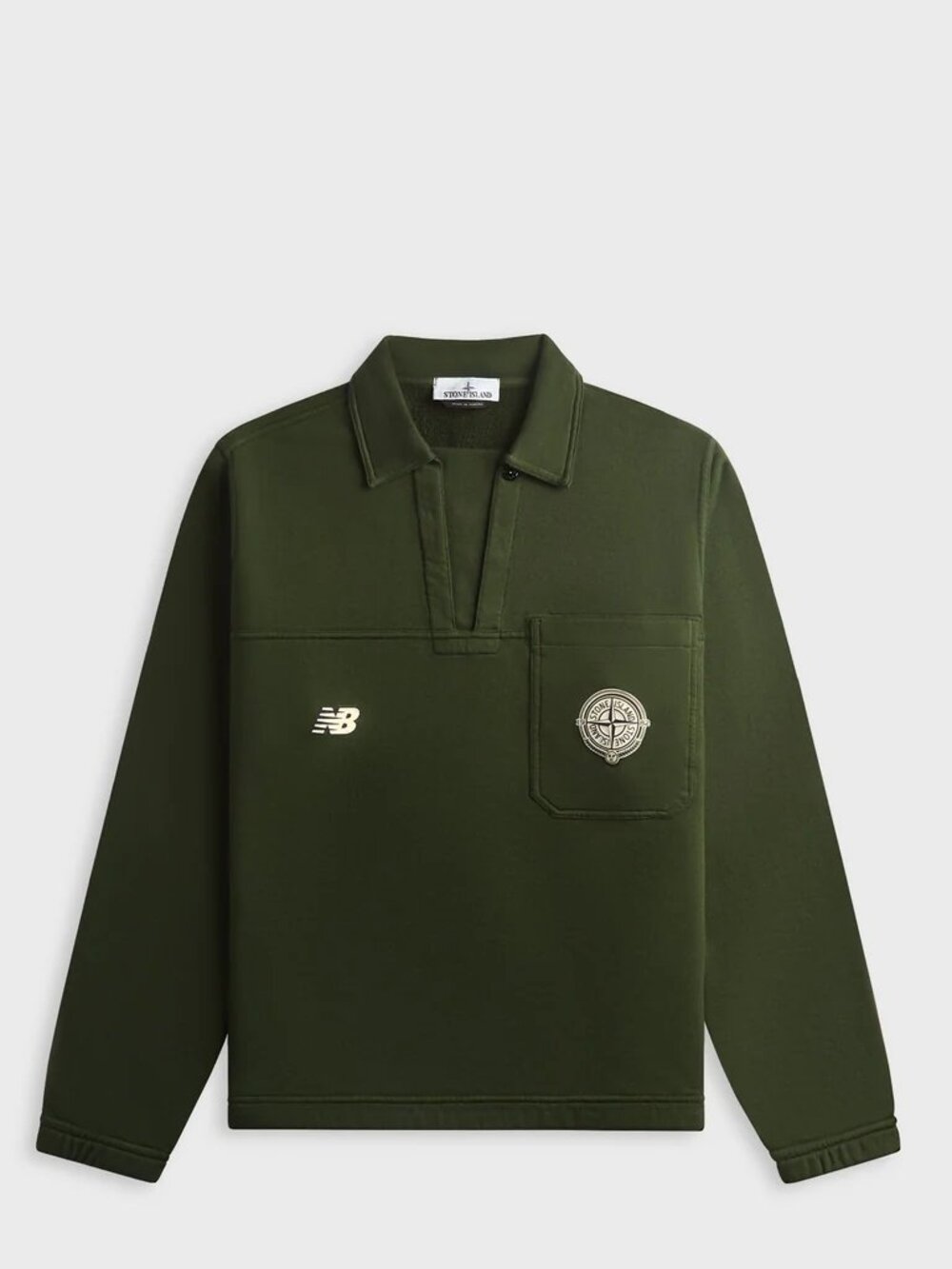 Stone Island x New Balance World Cup Long Sleeve Polo Sweatshirt Juniper XL